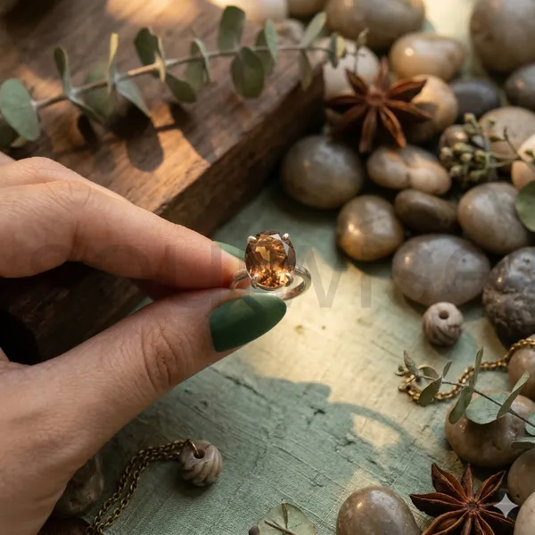 Natural_Smoky_Quartz_Gemstone_Ring_Stress_Relief_Protection_Healing_Grounding