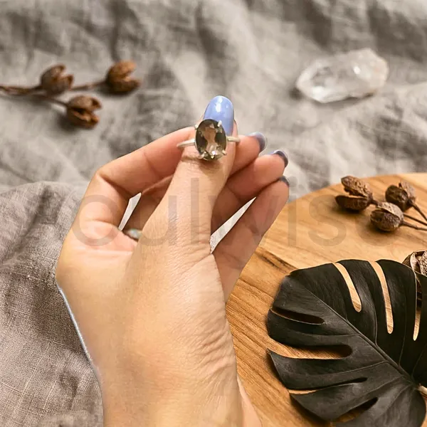 Natural_Smoky_Quartz_Gemstone_Ring_Stress_Relief_Protection_Healing_Grounding
