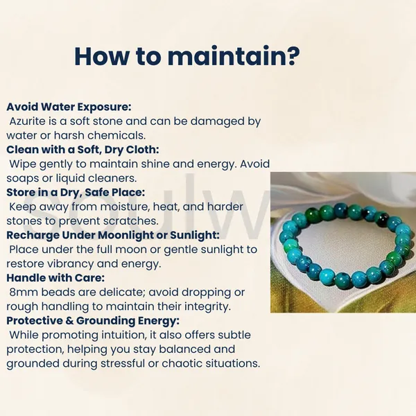Natural_Azurite_8Mm_Beaded_Bracelet_Stretch_Gemstone_Jewelry_For_Women_And_Men