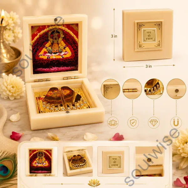 Jai_Shree_Shyam_Golden_Paduka_Temple_Box_With_Photo_Frame_Khatu_Shyam_Ji_Spiritual_D_Cor_Divine_Blessings_Showpiece_For_Home_Office_Pooja_Room_3X3_Inch
