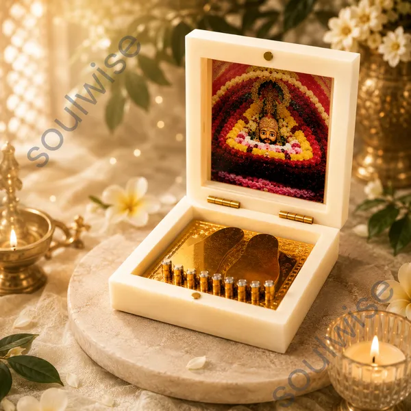 Jai_Shree_Shyam_Golden_Paduka_Temple_Box_With_Photo_Frame_Khatu_Shyam_Ji_Spiritual_D_Cor_Divine_Blessings_Showpiece_For_Home_Office_Pooja_Room_3X3_Inch