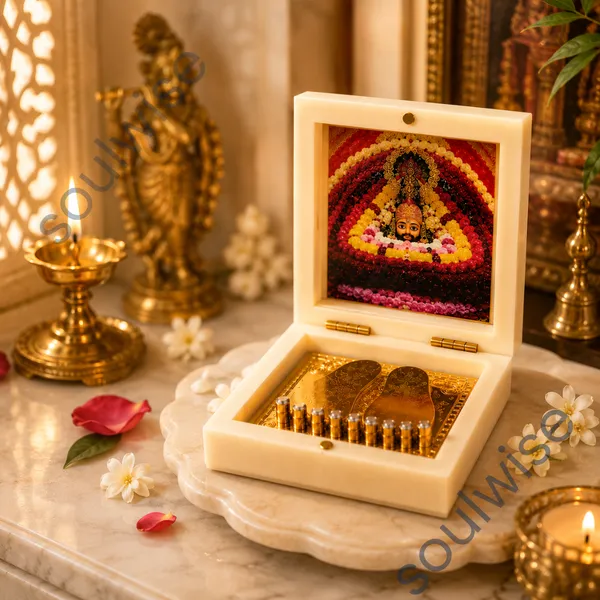 Jai_Shree_Shyam_Golden_Paduka_Temple_Box_With_Photo_Frame_Khatu_Shyam_Ji_Spiritual_D_Cor_Divine_Blessings_Showpiece_For_Home_Office_Pooja_Room_3X3_Inch