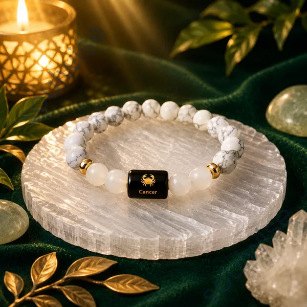 Cancer_Karka_Rashi_Zodiac_Bracelet_Natural_Howlite_Clear_Quartz_Crystal_Bracelet_For_Calmness_Clarity_Emotional_Balance