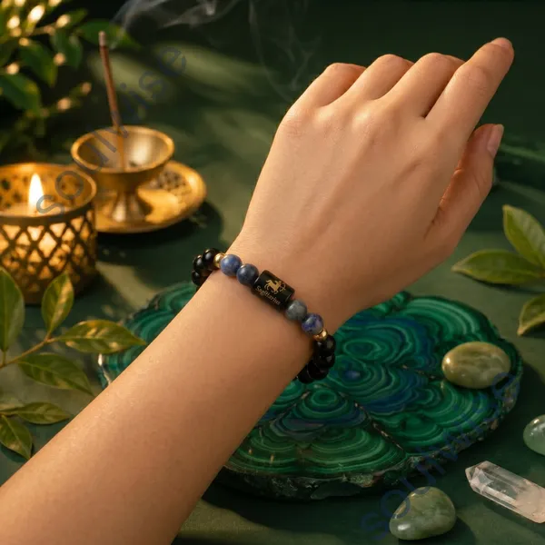 Sagittarius_Dhanu_Rashi_Zodiac_Bracelet_Natural_Black_Obsidian_Lapis_Lazuli_Crystal_Bracelet_For_Wisdom_Protection_Confidence