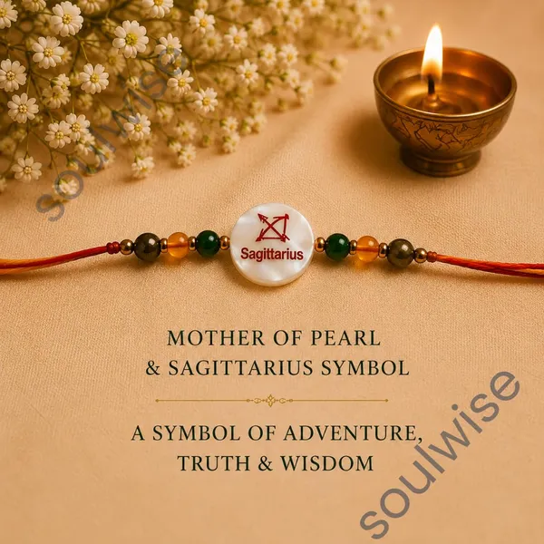 Sagittarius_Rakhi_With_Mother_Of_Pearl