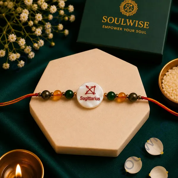 Sagittarius_Rakhi_With_Mother_Of_Pearl