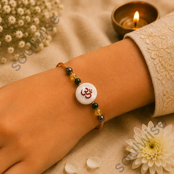 Om_Rakhi_With_Mother_Of_Pearl