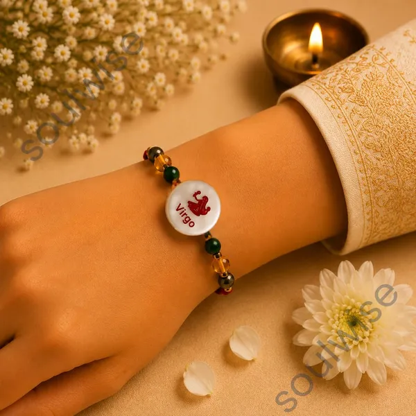 Virgo_Zodiac_Rakhi_With_Mother_Of_Pearl