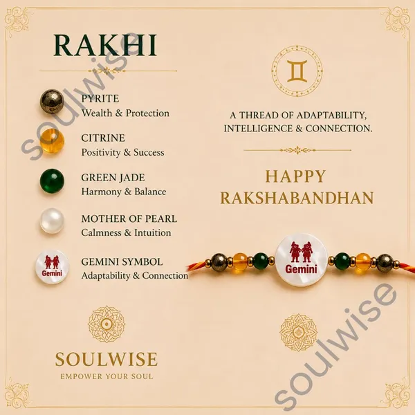 Gemini_Rakhi_With_Mother_Of_Pearl