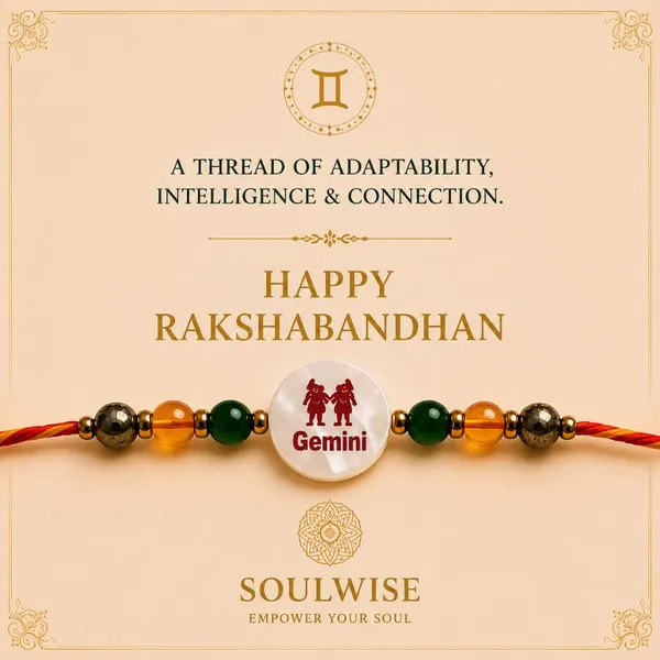 Gemini_Rakhi_With_Mother_Of_Pearl