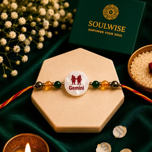 Gemini_Rakhi_With_Mother_Of_Pearl