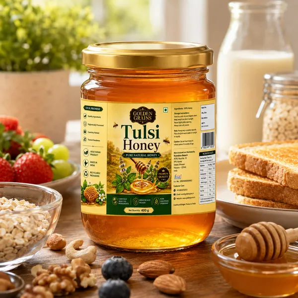 Golden_Grains_Pure_Natural_Tulsi_Honey_400G