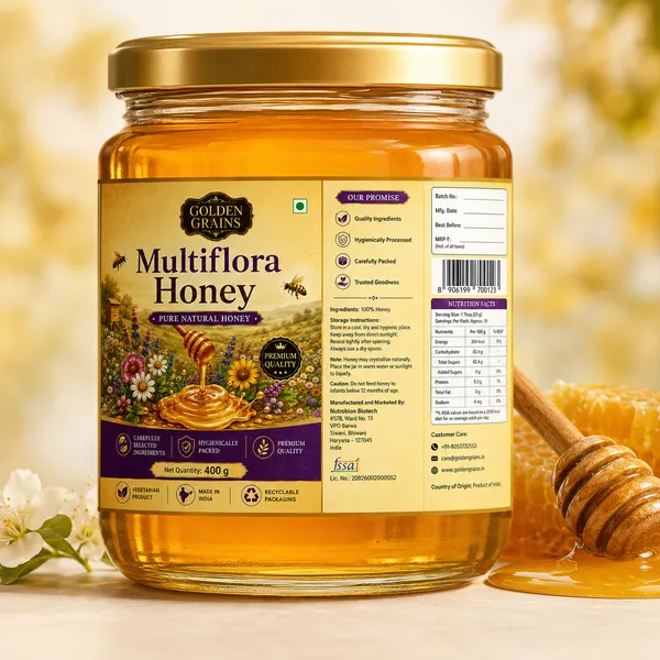 Golden_Grains_Multiflora_Pure_Natural_Honey_400G