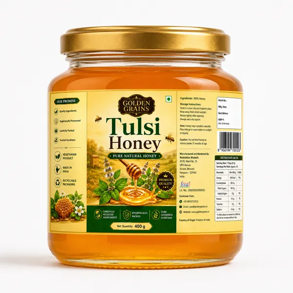 Golden_Grains_Pure_Natural_Tulsi_Honey_400G