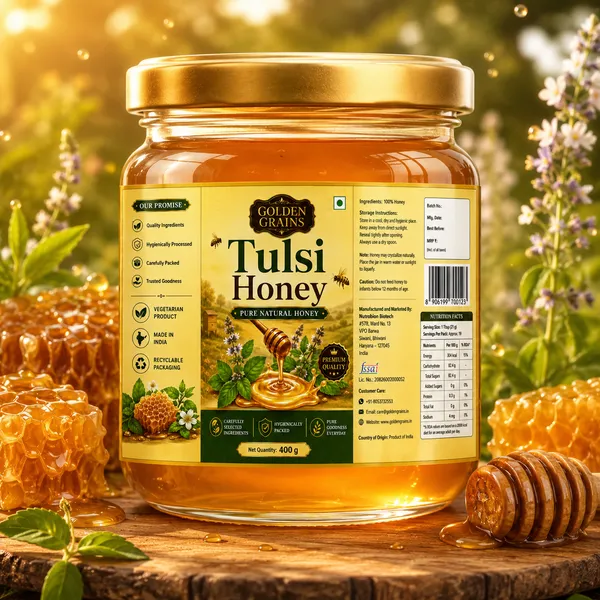 Golden_Grains_Pure_Natural_Tulsi_Honey_400G