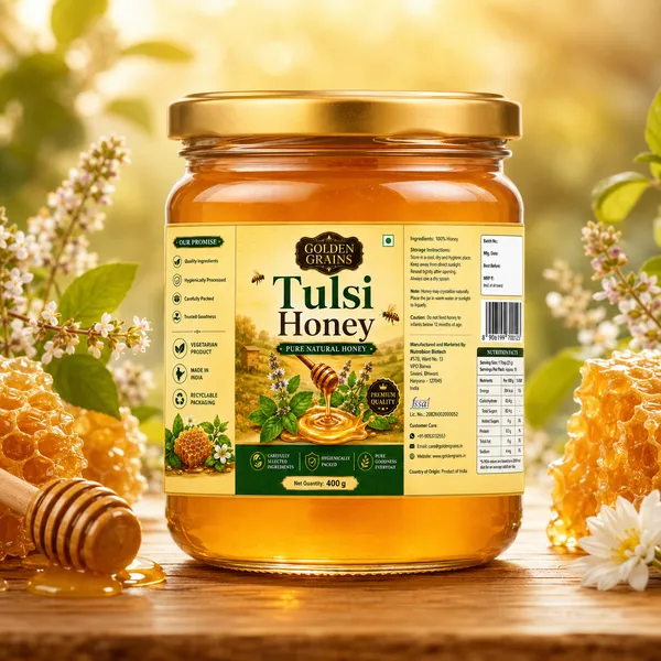Golden_Grains_Pure_Natural_Tulsi_Honey_400G