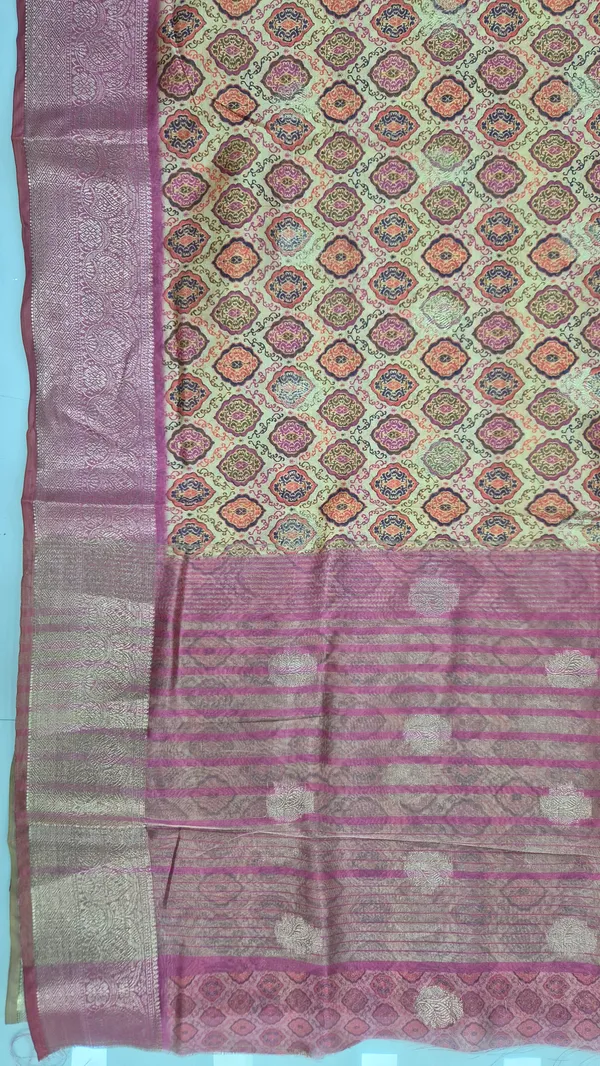 Almond_Cream_Cotton_Weave_Saree_For_Women