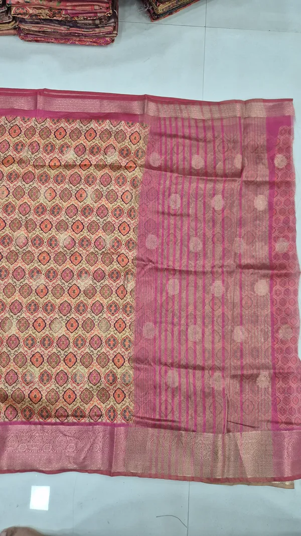 Almond_Cream_Cotton_Weave_Saree_For_Women