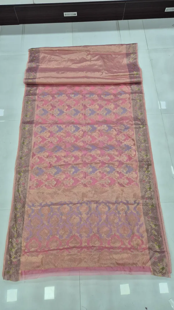 Blush_Pink_Cotton_Weave_Saree_For_Women