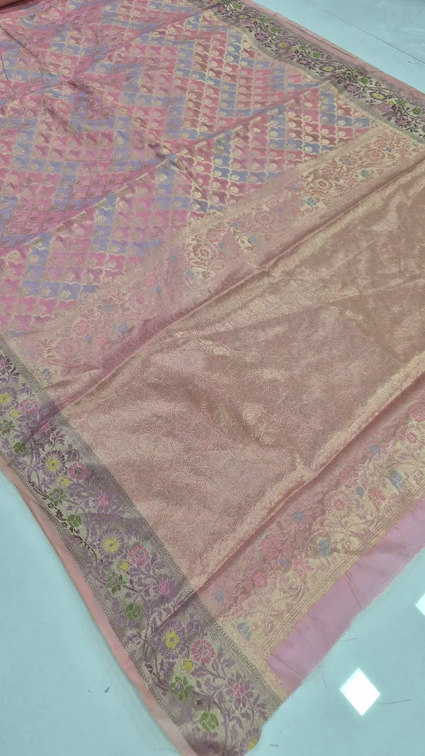Blush_Pink_Cotton_Weave_Saree_For_Women