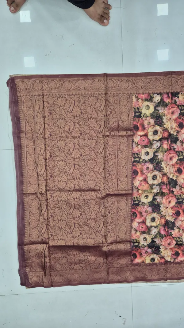 Deep_Wine_Cotton_Weave_Saree_For_Women
