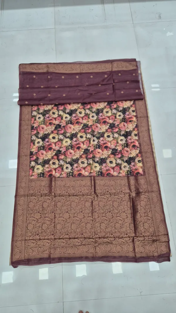 Deep_Wine_Cotton_Weave_Saree_For_Women