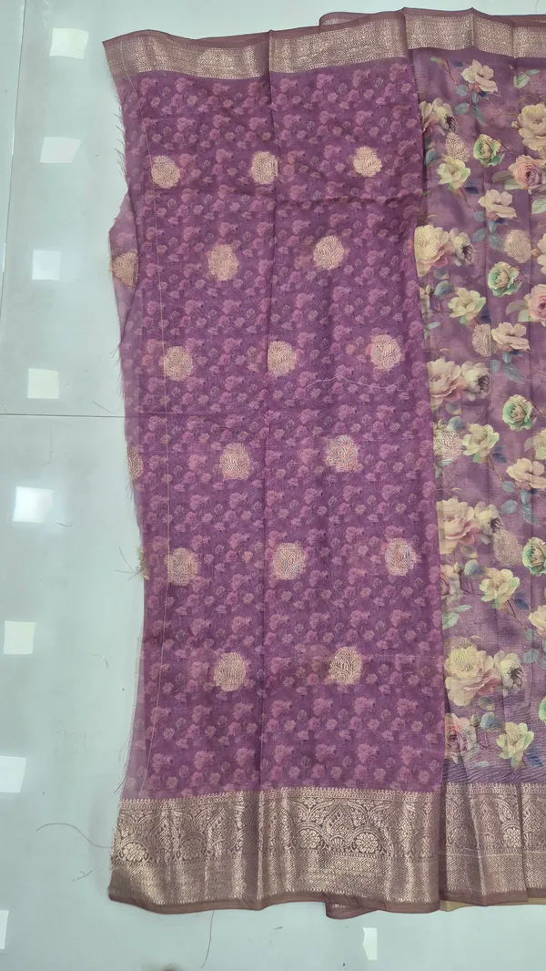 Dusty_Lavender_Cotton_Weave_Saree_For_Women