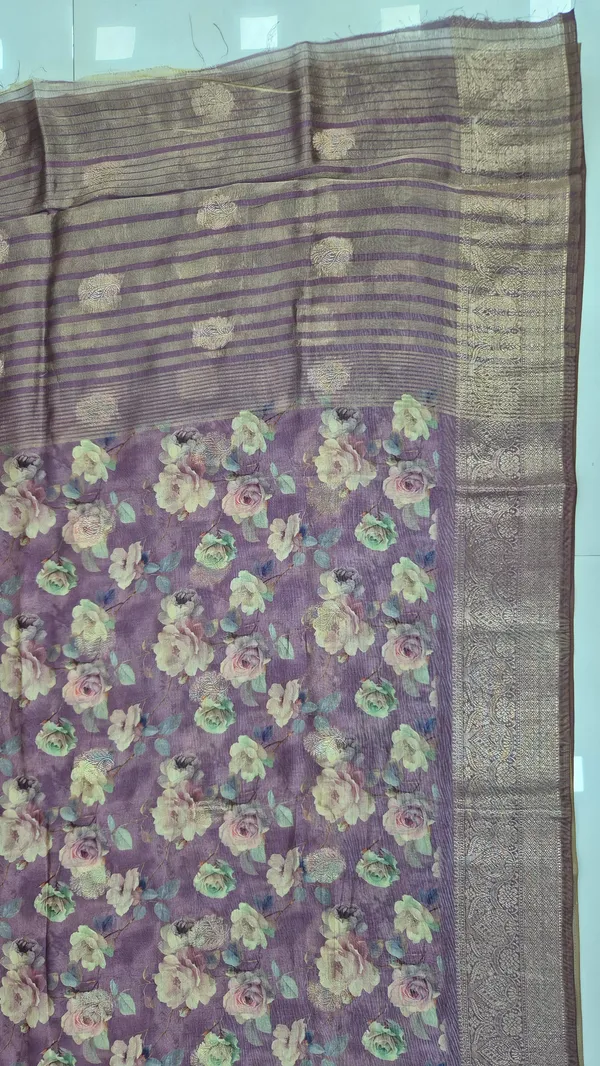 Dusty_Lavender_Cotton_Weave_Saree_For_Women
