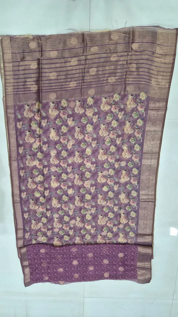 Dusty_Lavender_Cotton_Weave_Saree_For_Women