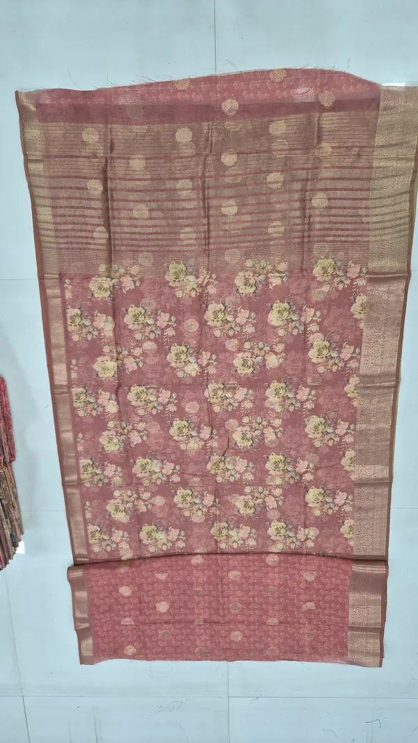 Dusty_Mauve_Cotton_Weave_Saree_For_Women