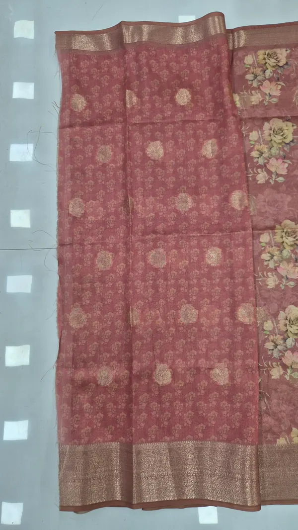 Dusty_Mauve_Cotton_Weave_Saree_For_Women