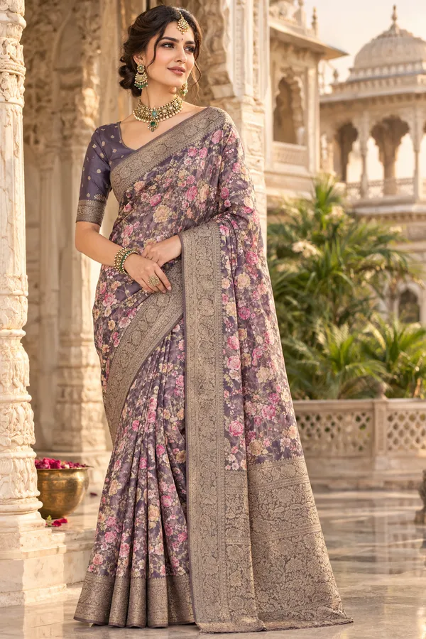 Dusty_Purple_Cotton_Weave_Saree_For_Women