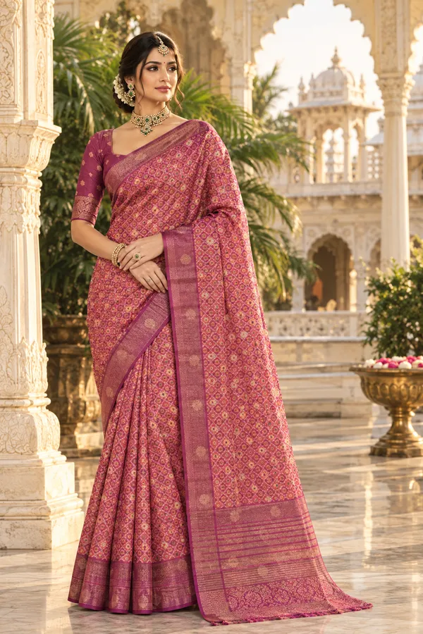 Plum_Purple_Cotton_Weave_Saree_For_Women