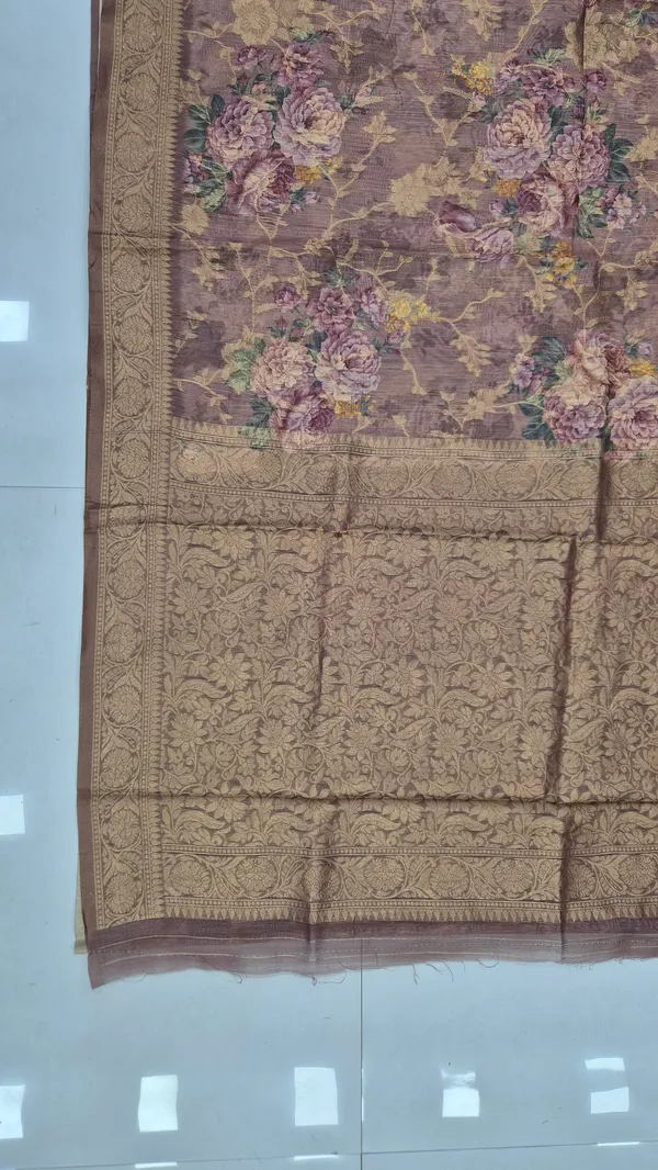 Mauve_Taupe_Cotton_Weave_Saree_For_Women