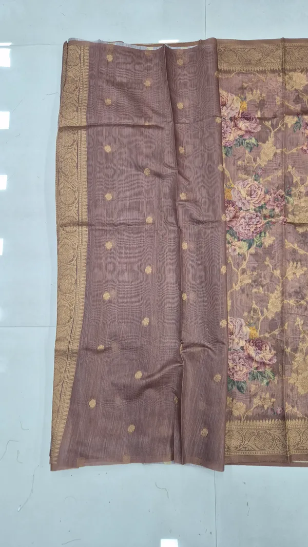 Mauve_Taupe_Cotton_Weave_Saree_For_Women