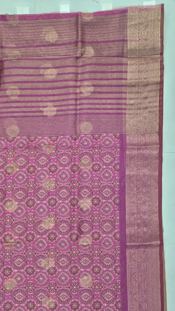 Orchid_Purple_Cotton_Weave_Saree_For_Women