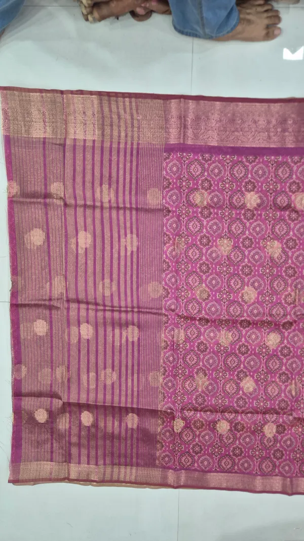 Orchid_Purple_Cotton_Weave_Saree_For_Women