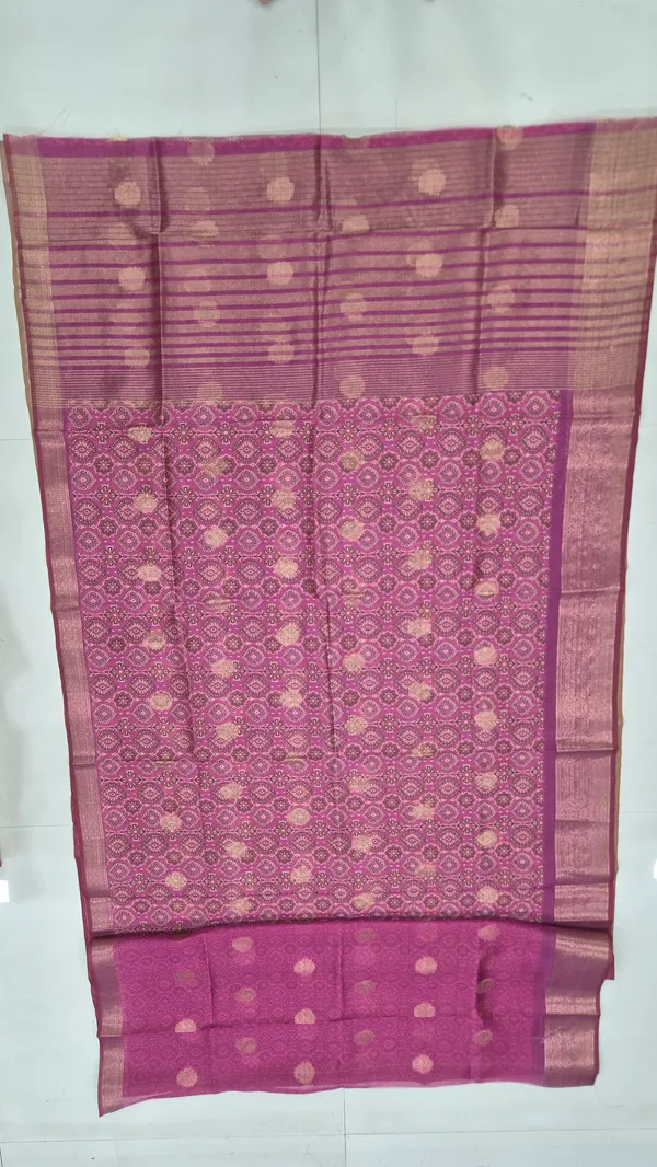 Orchid_Purple_Cotton_Weave_Saree_For_Women