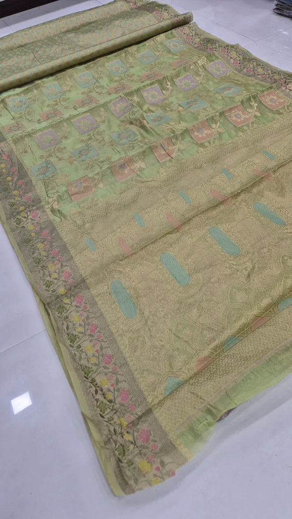 Pista_Green_Cotton_Weave_Saree_For_Women