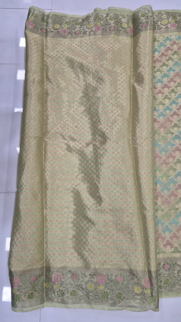 Pista_Green_Cotton_Weave_Saree_For_Women