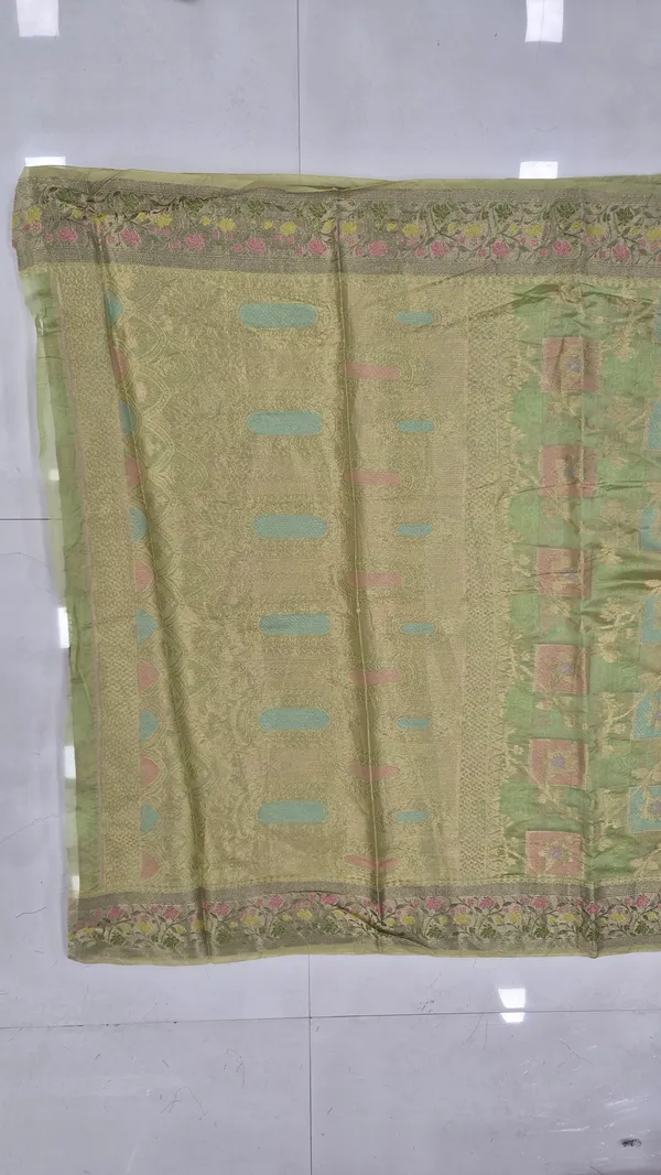 Pista_Green_Cotton_Weave_Saree_For_Women
