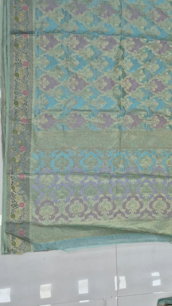 Sage_Green_Cotton_Weave_Saree_For_Women