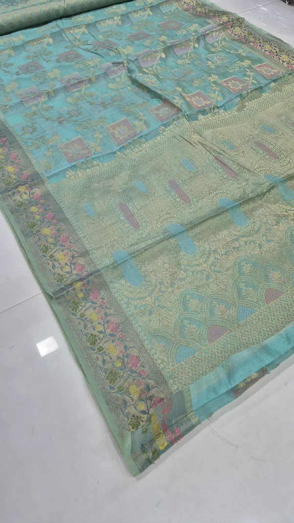 Sage_Green_Cotton_Weave_Saree_For_Women