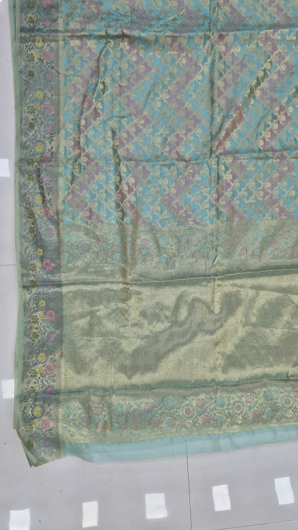 Sage_Green_Cotton_Weave_Saree_For_Women