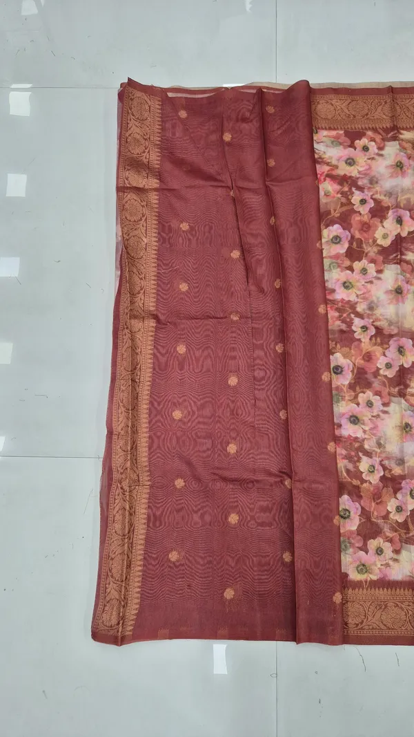 Taupe_Mauve_Cotton_Weave_Saree_For_Women