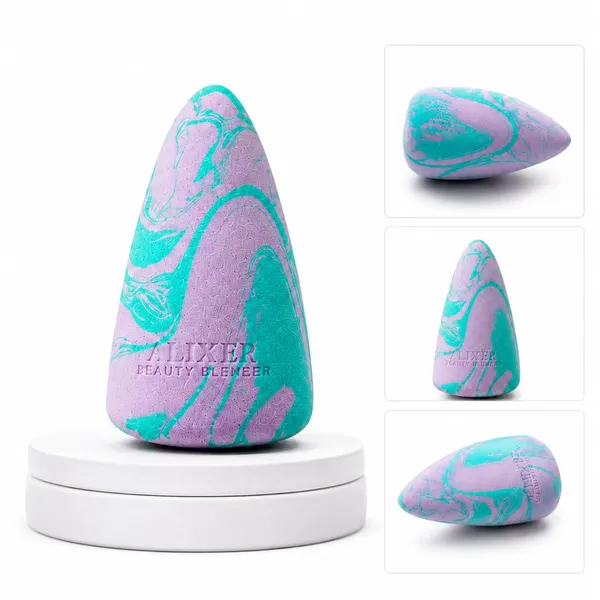 Marbled_Teardrop_Tongue_Shaped_Beauty_Blender_Makeup_Sponge