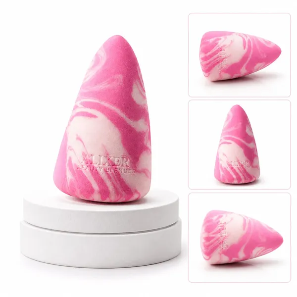 Pink_Marble_Tongue_shaped_Makeup_Blender_Sponge