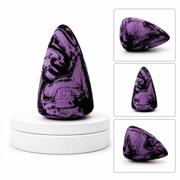 Purple_Marbled_Toungue_Shape_Beauty_Blender