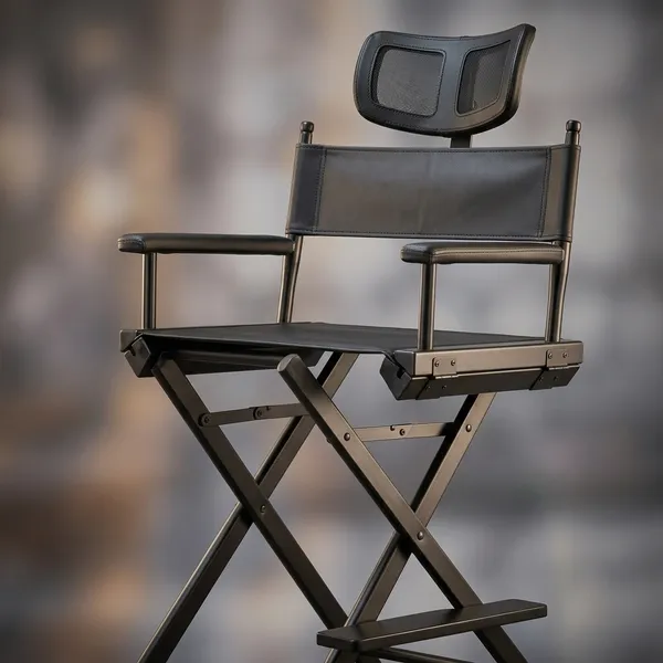 Black_Leather,_Stainless_Steel_Makeup_Chair_For_Women