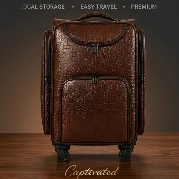 Brown_Pu_Leather_Premium_Trolley_Bag_For_Women